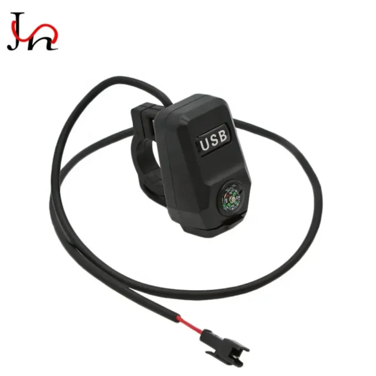 شارژر USB فرمان موتور سیکلت با قطب‌نما